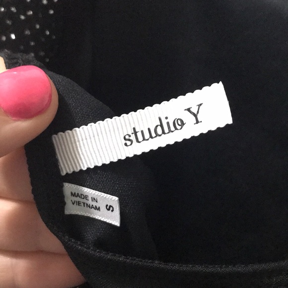 Black Sparkle Dress- swoop back - Picture 6 of 8